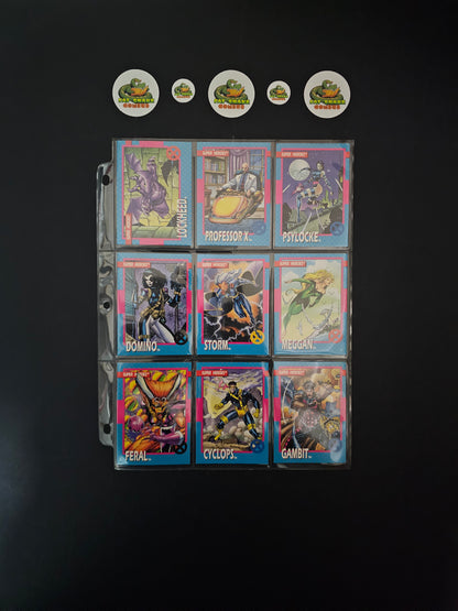 Impel X-Men (1992) Complete 100-Trading Cards + 5 x Gold Hologram variant
