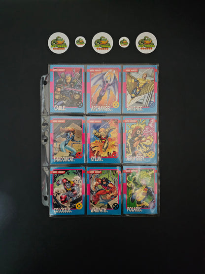 Impel X-Men (1992) Complete 100-Trading Cards + 5 x Gold Hologram variant