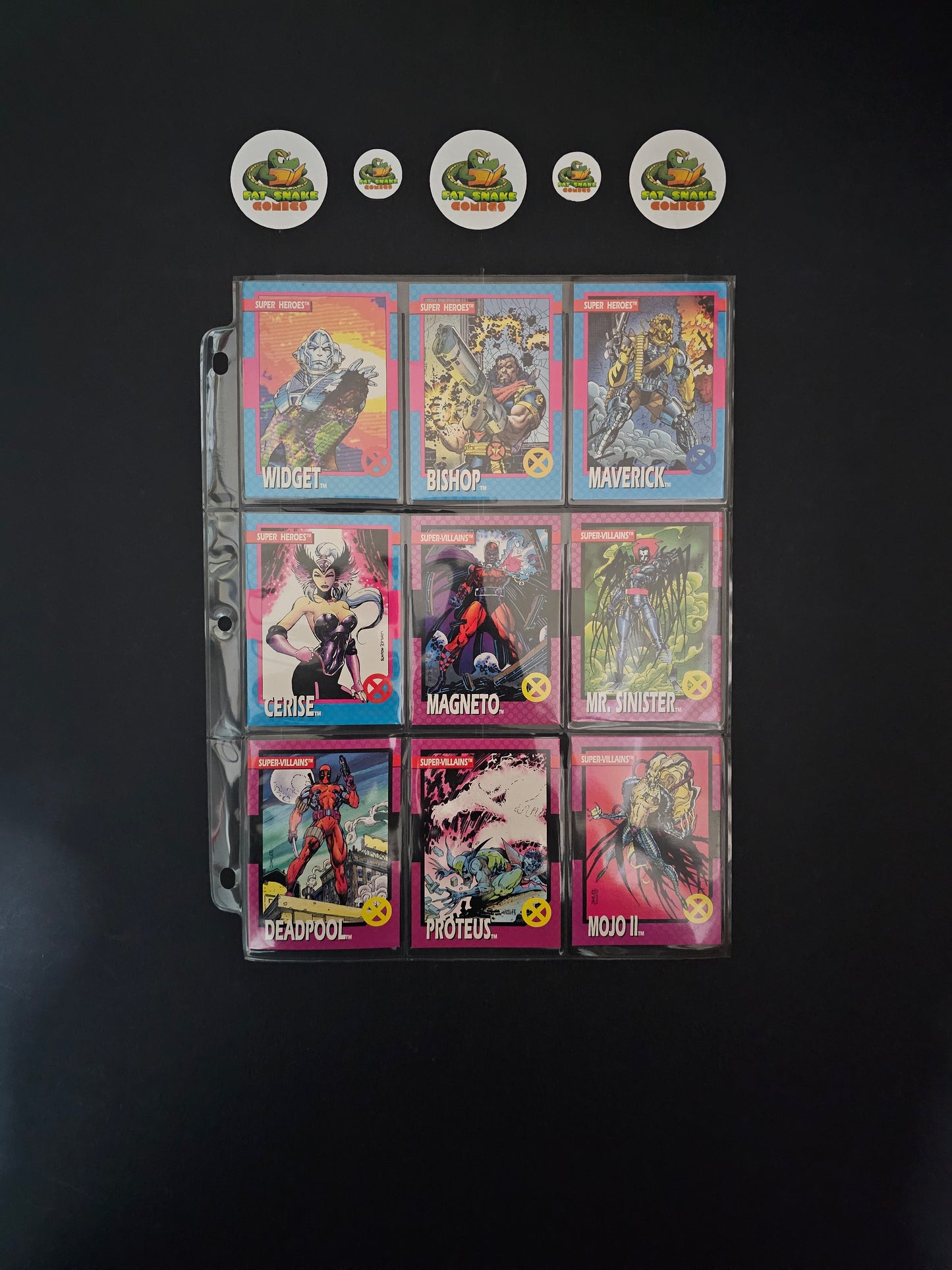 Impel X-Men (1992) Complete 100-Trading Cards + 5 x Gold Hologram variant