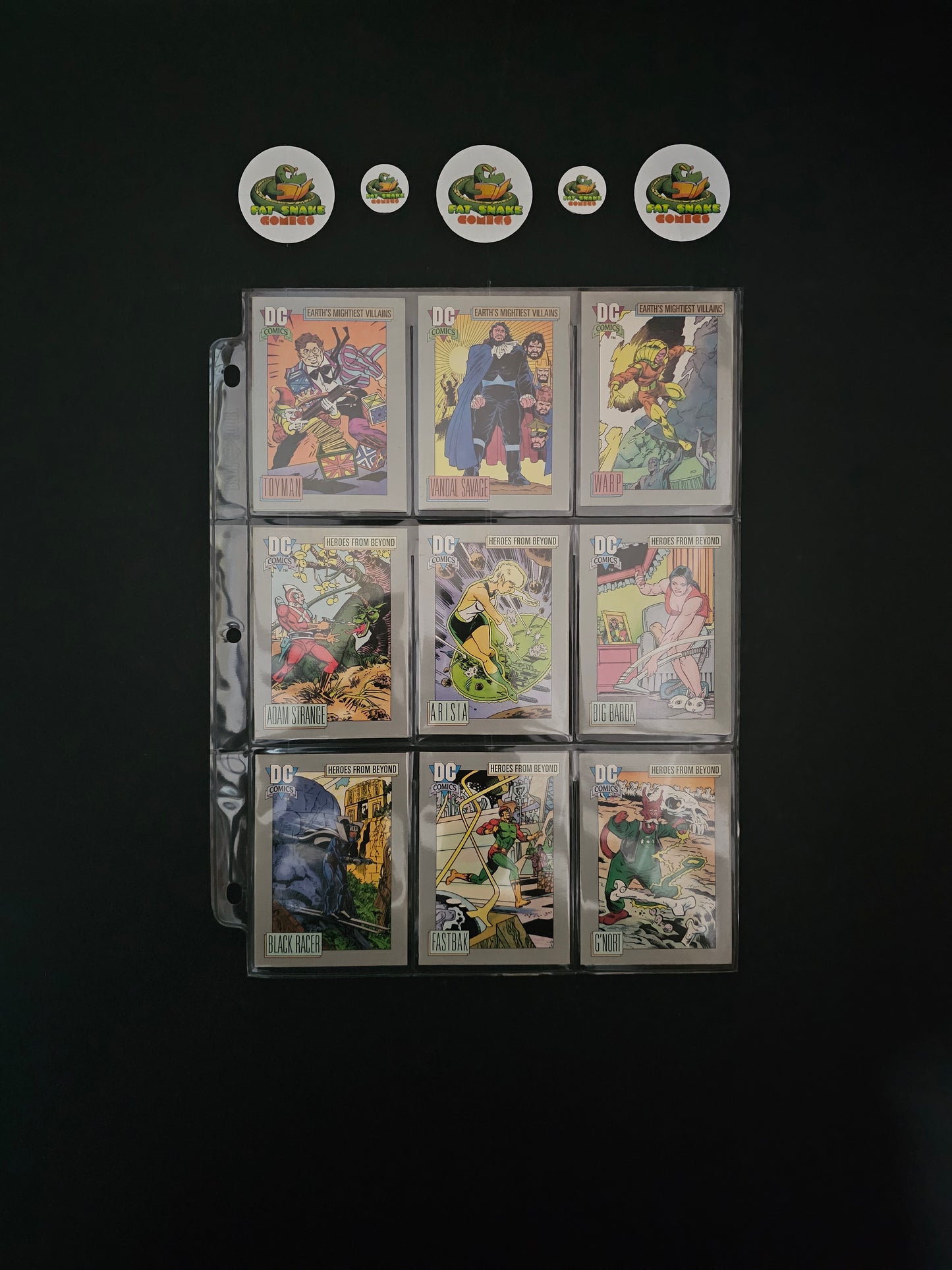 Impel DC Cosmic Series 1 (1992) Complete 180-Trading Cards