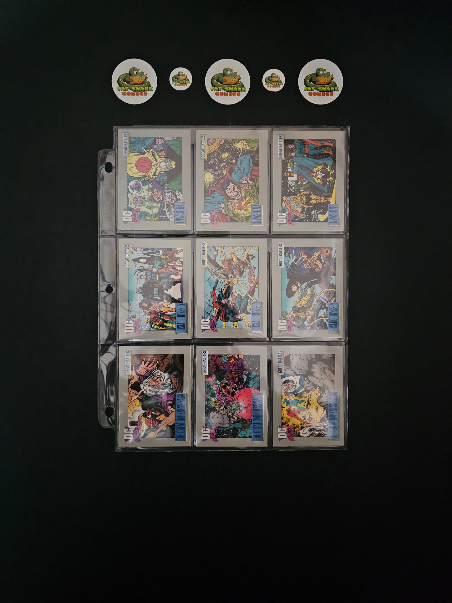 Impel DC Cosmic Series 1 (1992) Complete 180-Trading Cards