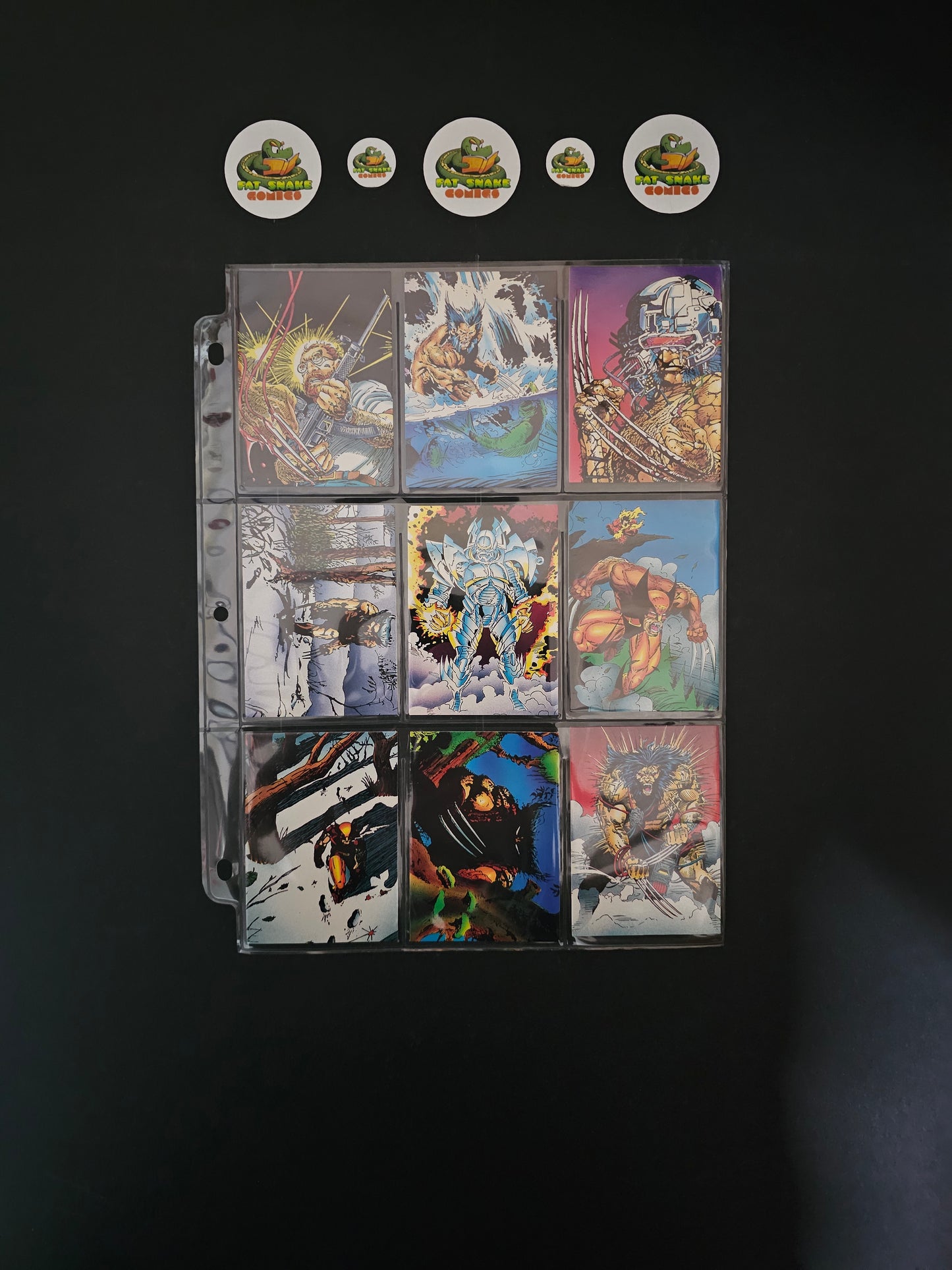 Wolverine "From Then Till Now" (1992) Series II Incomplete Trading Cards set