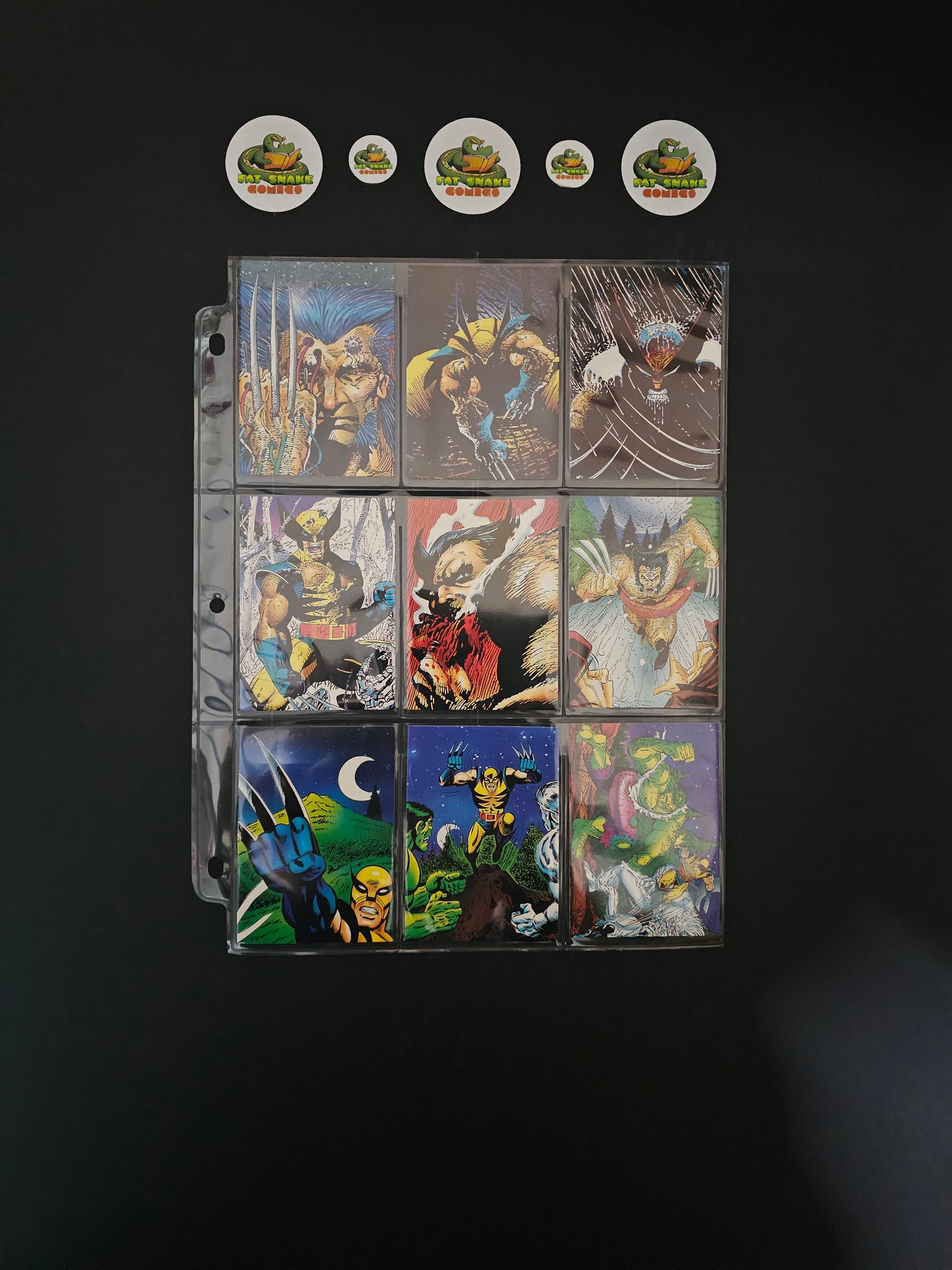 Wolverine "From Then Till Now" (1992) Series II Incomplete Trading Cards set