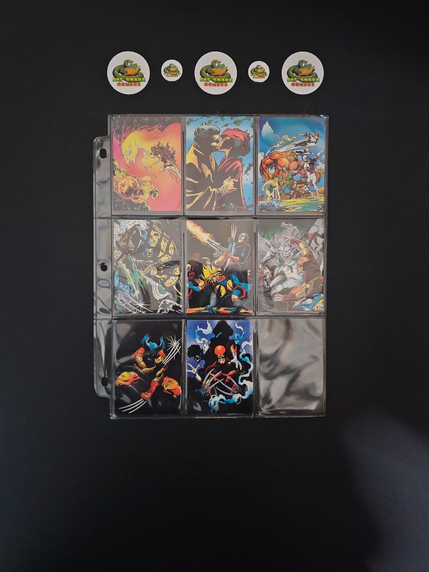 Wolverine "From Then Till Now" (1992) Series II Incomplete Trading Cards set