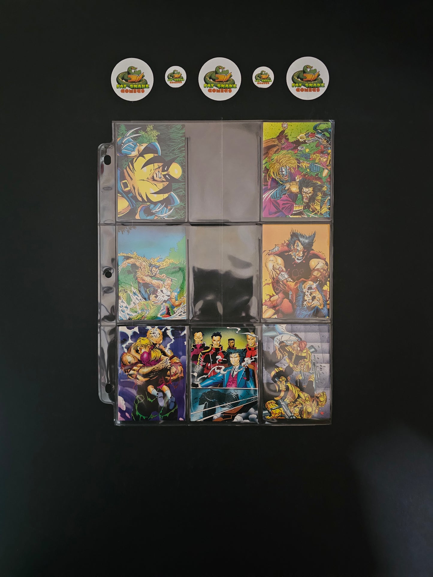 Wolverine "From Then Till Now" (1992) Series II Incomplete Trading Cards set