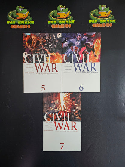 Civil War (2006) #1-#7 Complete High Grade Set