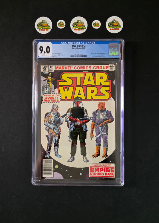 Star Wars (1980) #42 CGC 9.0 WP Newsstand Appearance of Boba Fett