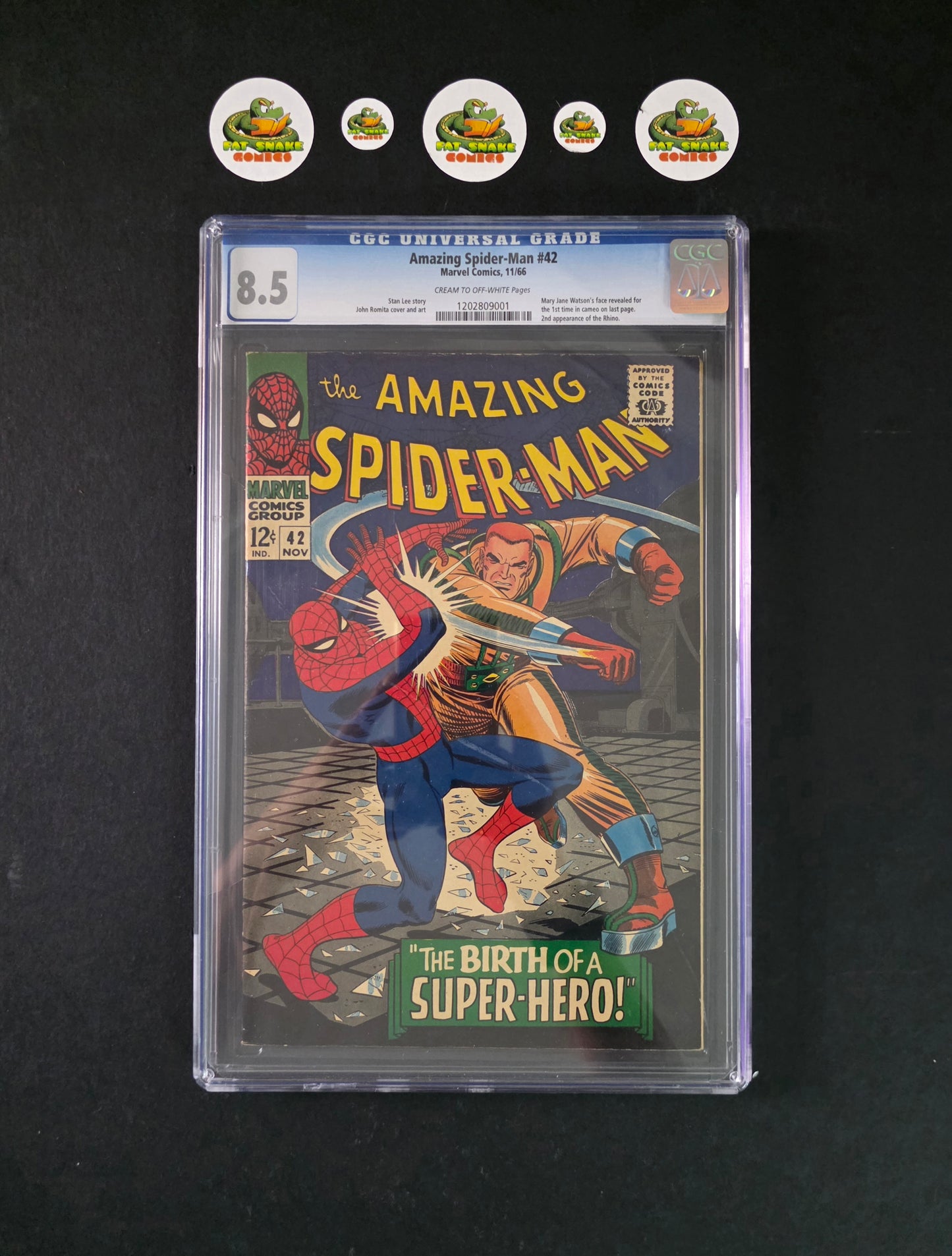 Amazing Spider-Man (1966) #42 CGC 8.5 Mary Jane's face revealed