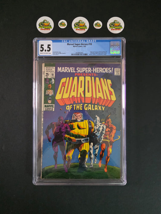 Marvel Super-Heroes (1969) CGC 5.5 Origin & 1st Appearance of Guardians of the Galaxy