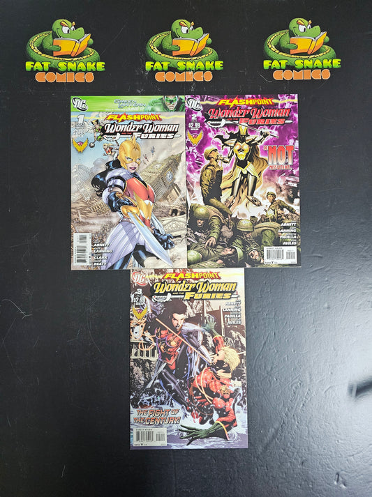 Flash Point: Wonder Woman & The Furies (2011) #1-#3 Complete