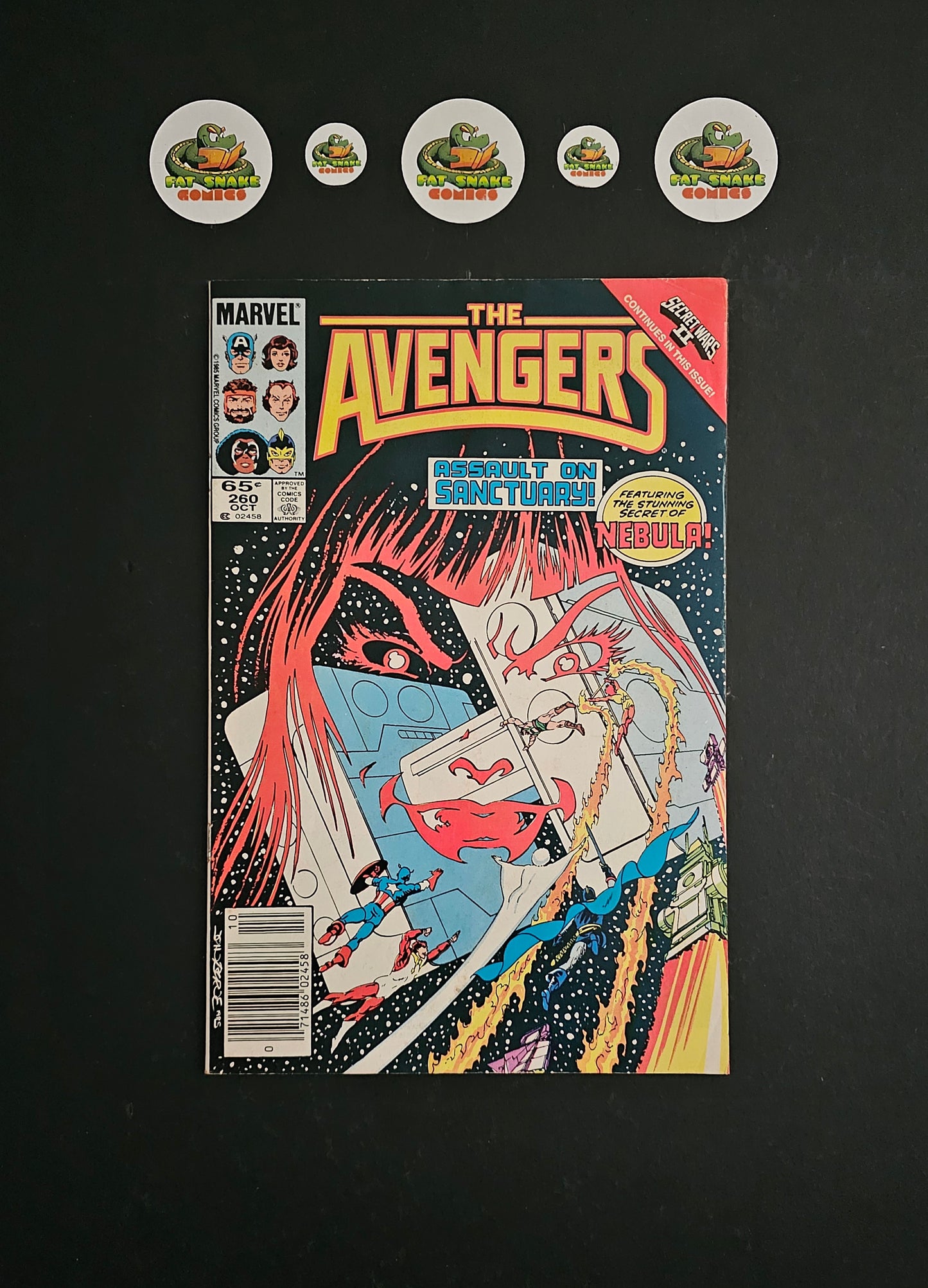 Avengers (1985) #260: 1st Cover Appeance of Nebula Newsstand