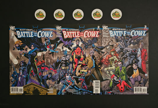 Battle for the Cowl (2009) #1 to #3 1st Appearance of Jeremiah Arkham