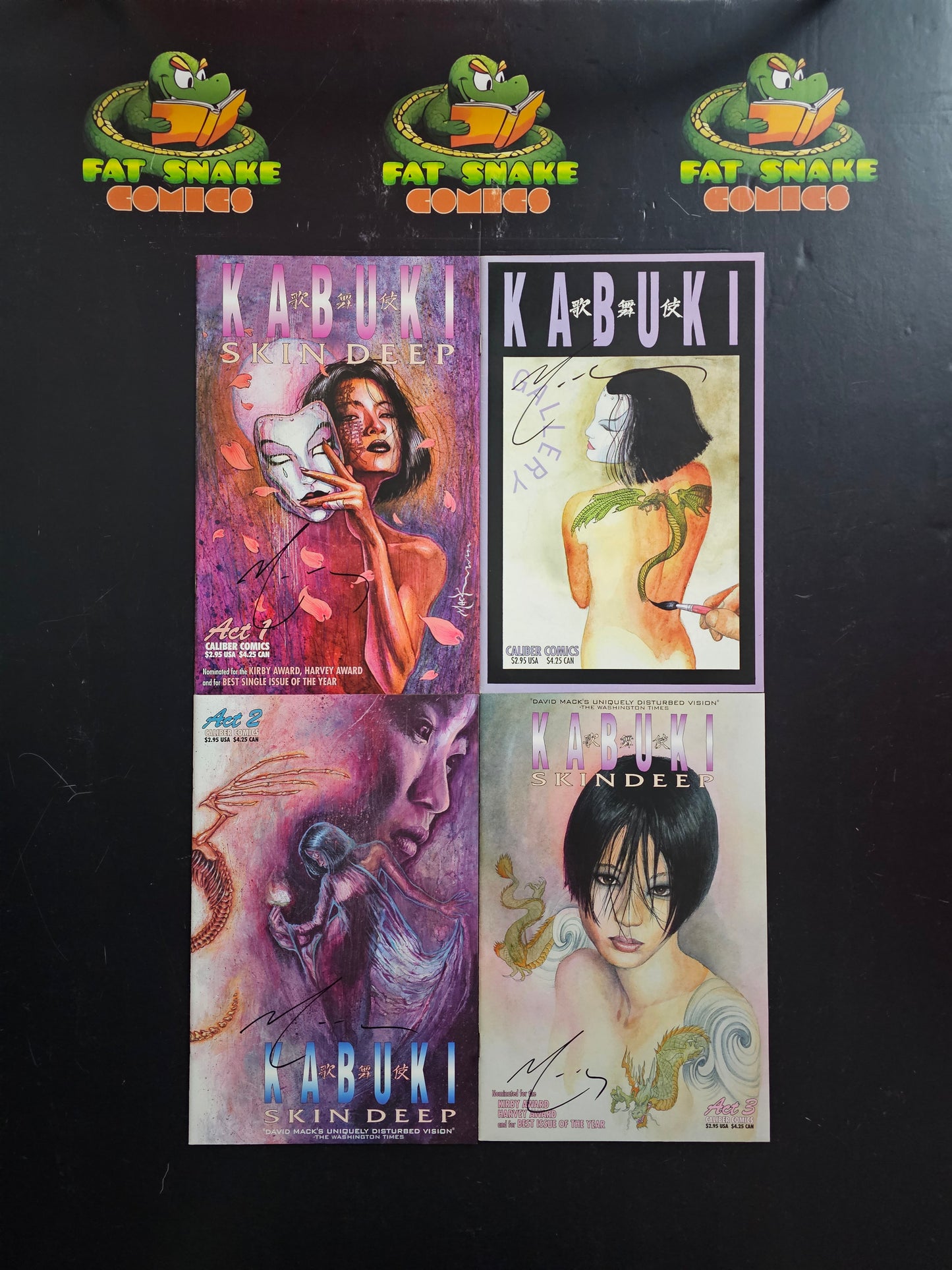 Kabuki: Skin Deep (1996) Complete SIGNED #1-#3 + variant