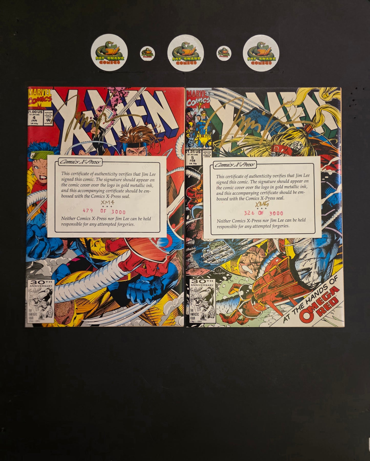 X-Men (1994) #4 & #5: 1st & 2nd Appearance of Omega Red & 1st Maverick