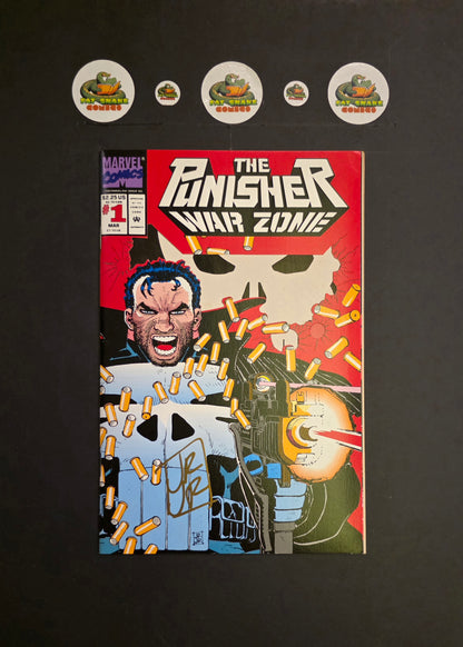 Punisher War Zone (1992) #1 Signed Die-Cut Wraparound Cover
