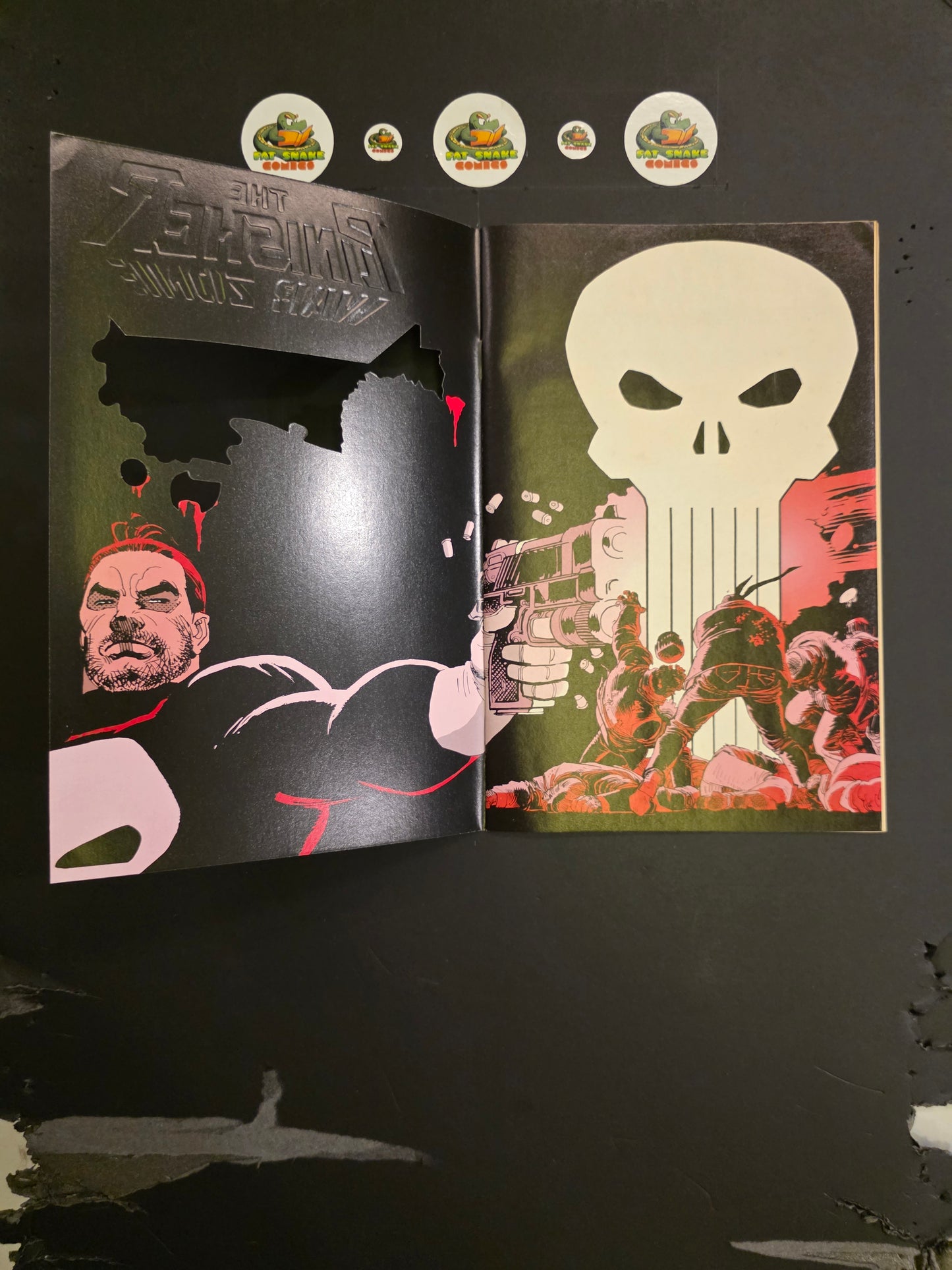 Punisher War Zone (1992) #1 Signed Die-Cut Wraparound Cover