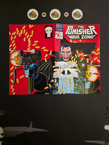 Punisher War Zone (1992) #1 Signed Die-Cut Wraparound Cover