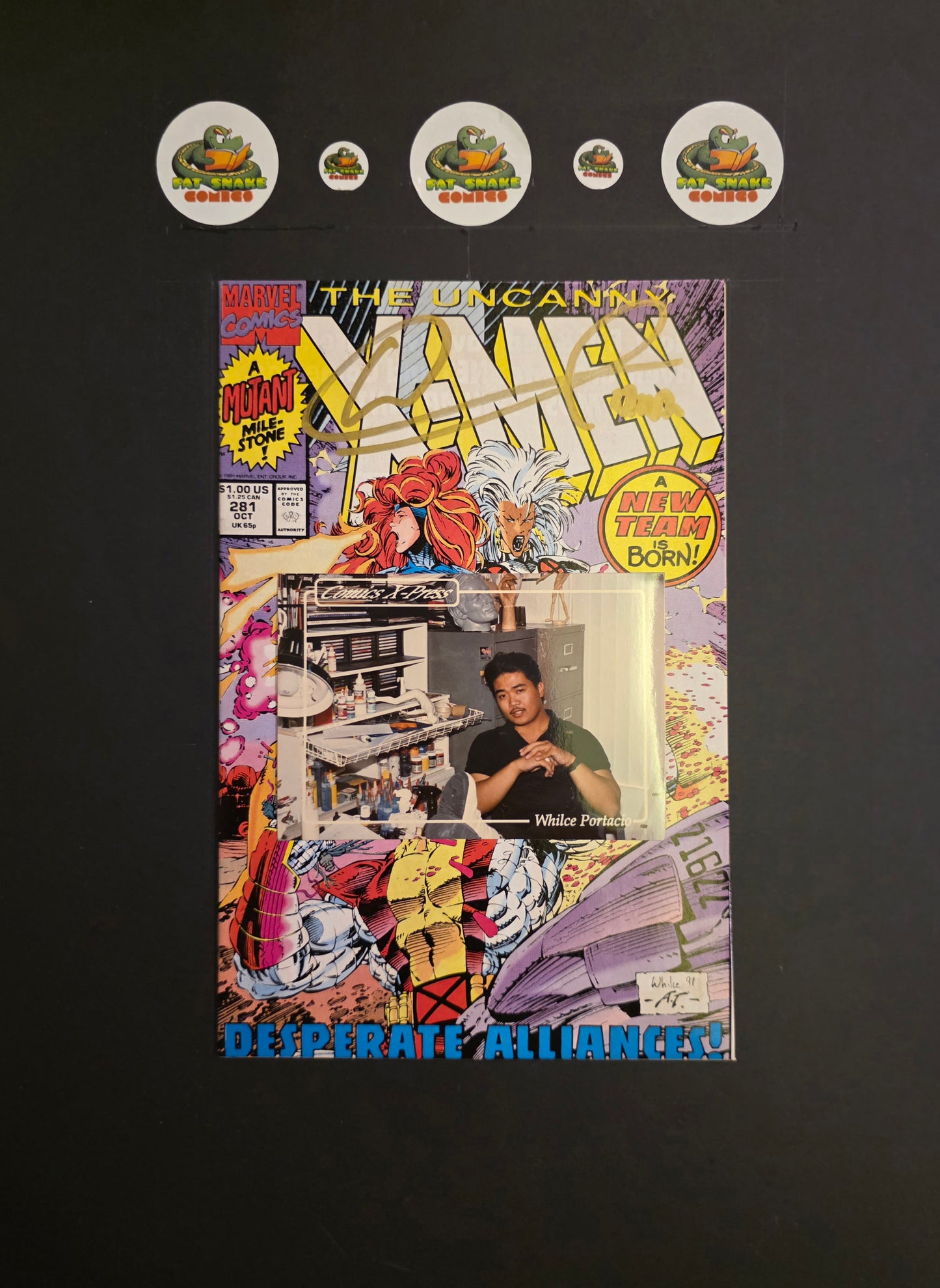 Uncanny X-Men (1991) #281 1st Appearance of Trevor Fitzroy Signed