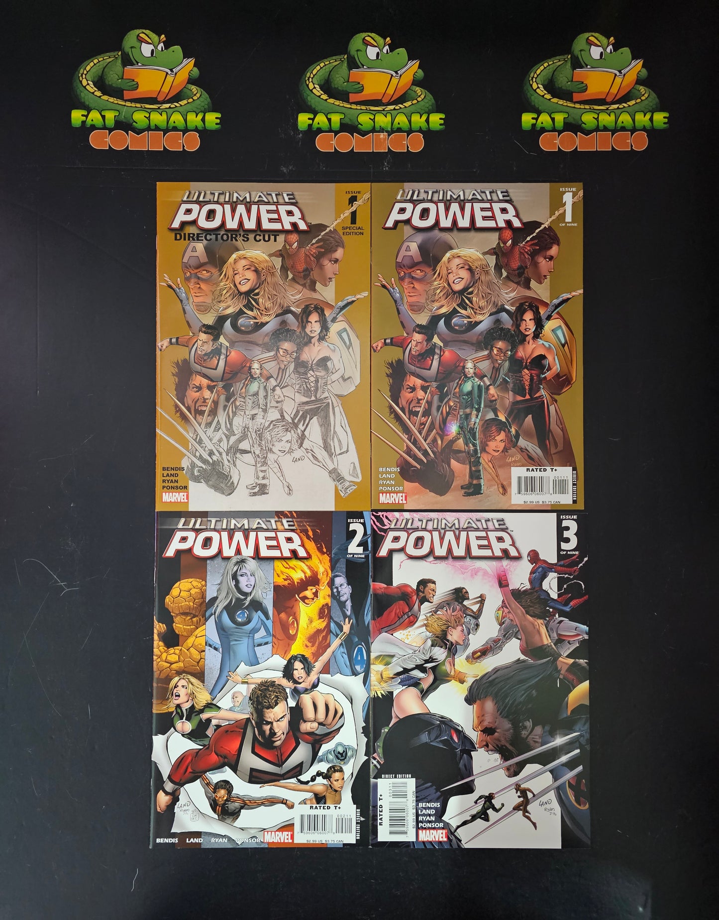Ultimate Power (2008l6) #1-#9 Complete Run + Variant