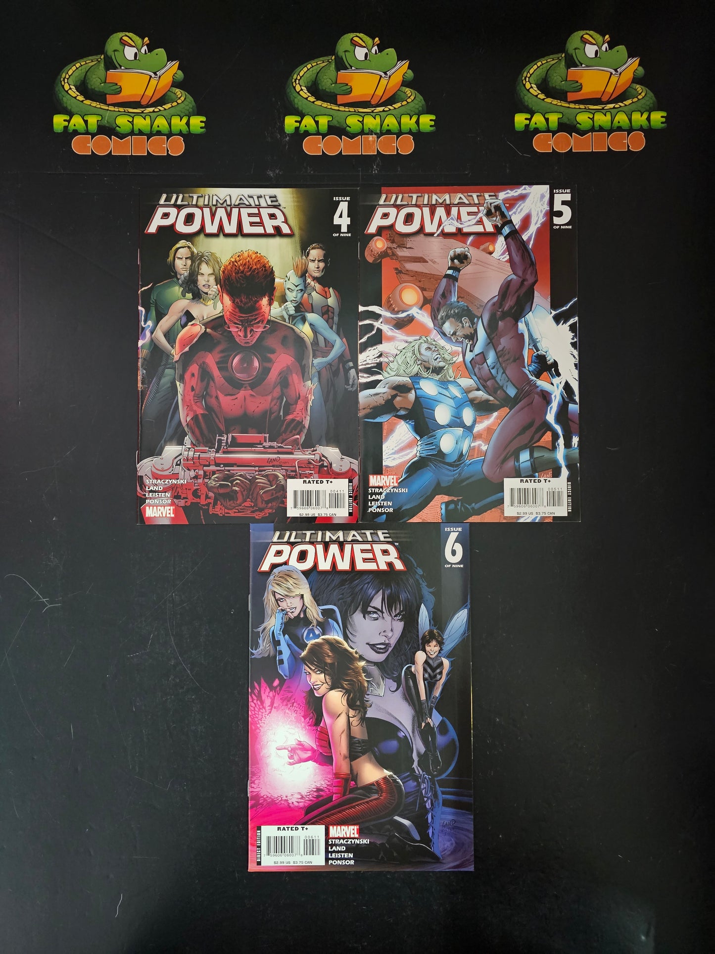 Ultimate Power (2008l6) #1-#9 Complete Run + Variant