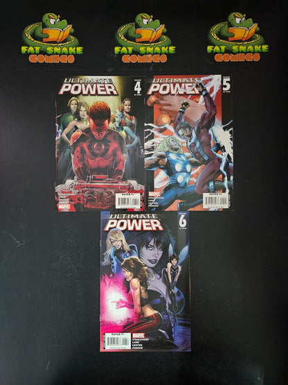 Ultimate Power (2008l6) #1-#9 Complete Run + Variant