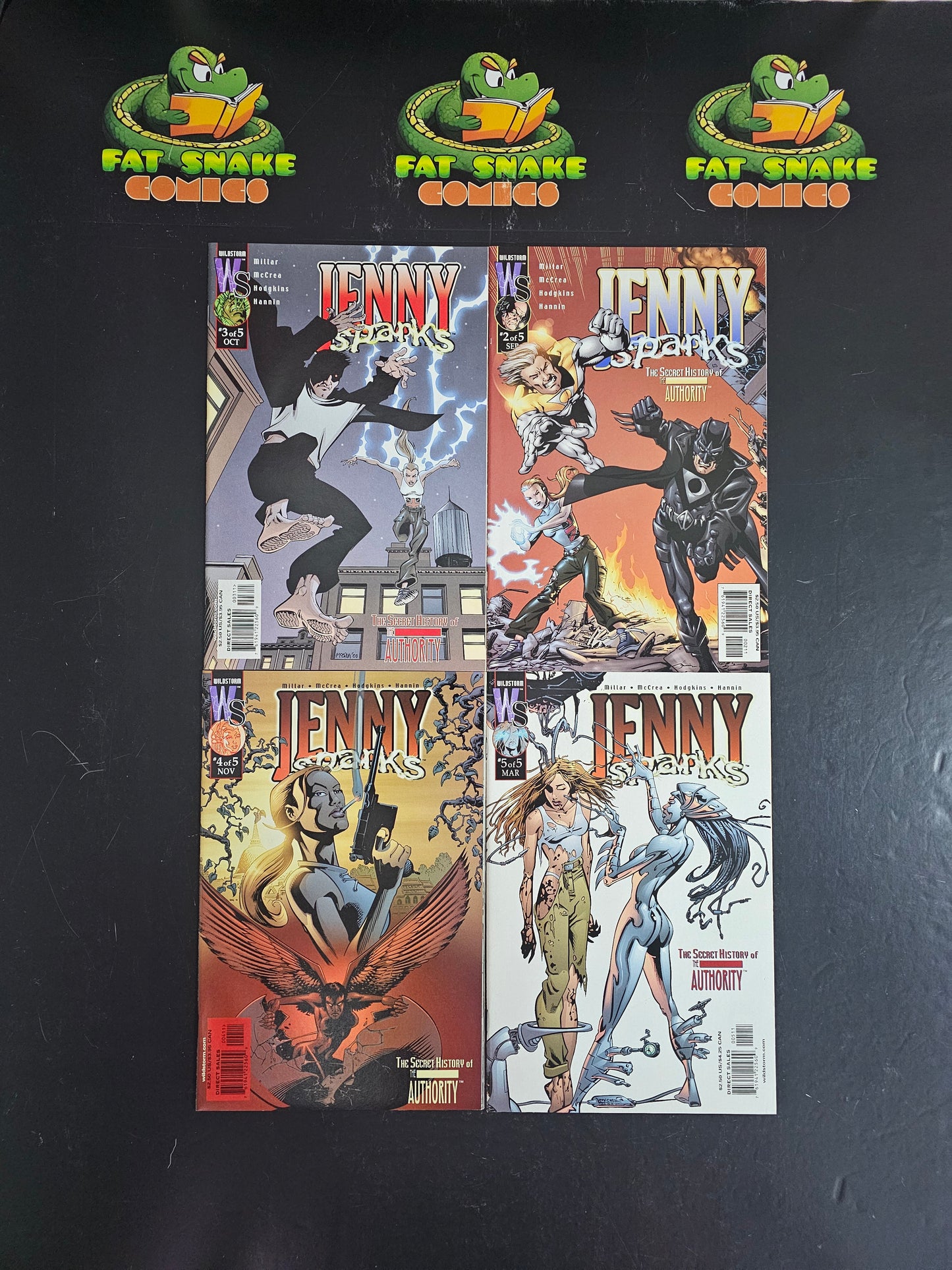 Jenny Sparks (2000) #1-#5 Complete Run + Variant by Mark Millar