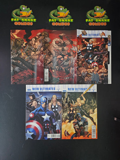 The New Ultimates (2010) #1-#5 Complete Run + variant