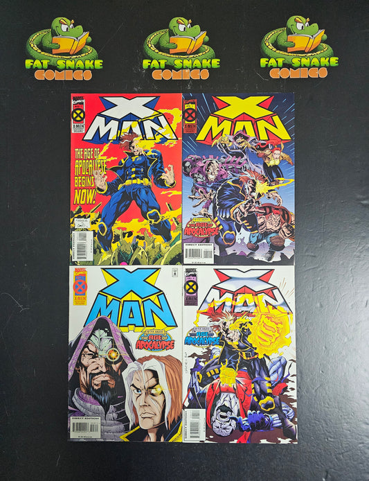 X-Man: Age of Apocalypse (1995) #1-#4 1st Appearance of X-Man (Nate Grey)