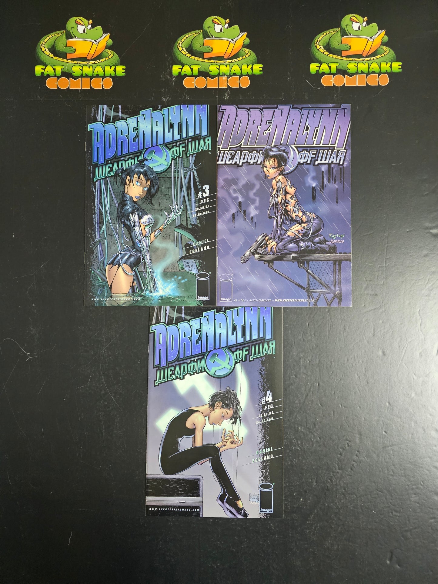 Adrenalynn: Weapon of War (1998) #1-#4 Complete + Variant