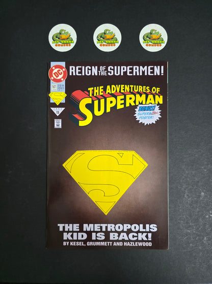 Adventures of Superman (1993) #501 Cover A & Die-Cut Variant