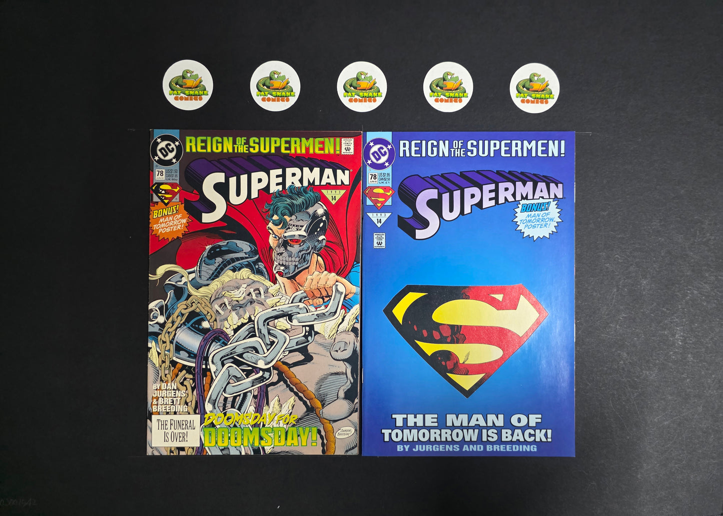 Superman (1993) #78 High Grade Cover A & Variant