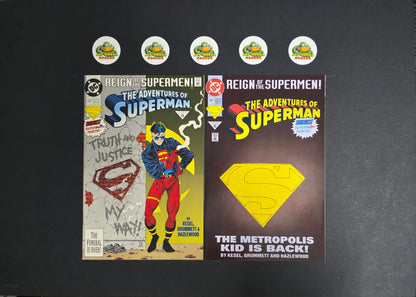 Adventures of Superman (1993) #501 Cover A & Die-Cut Variant