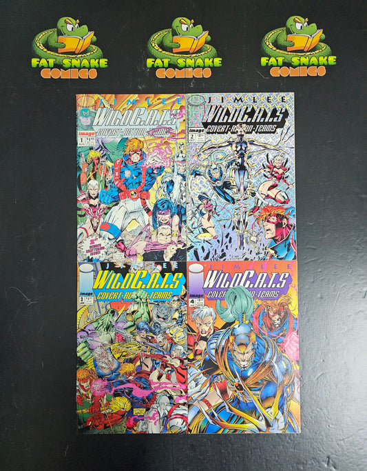 WILDC.A.T.S (1992) #1-#4 + #4 (Poly-bagged) Jim Lee Complete Run
