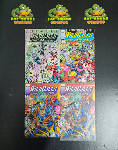 WILDC.A.T.S (1992) #1-#4 + #4 (Poly-bagged) Jim Lee Complete Run