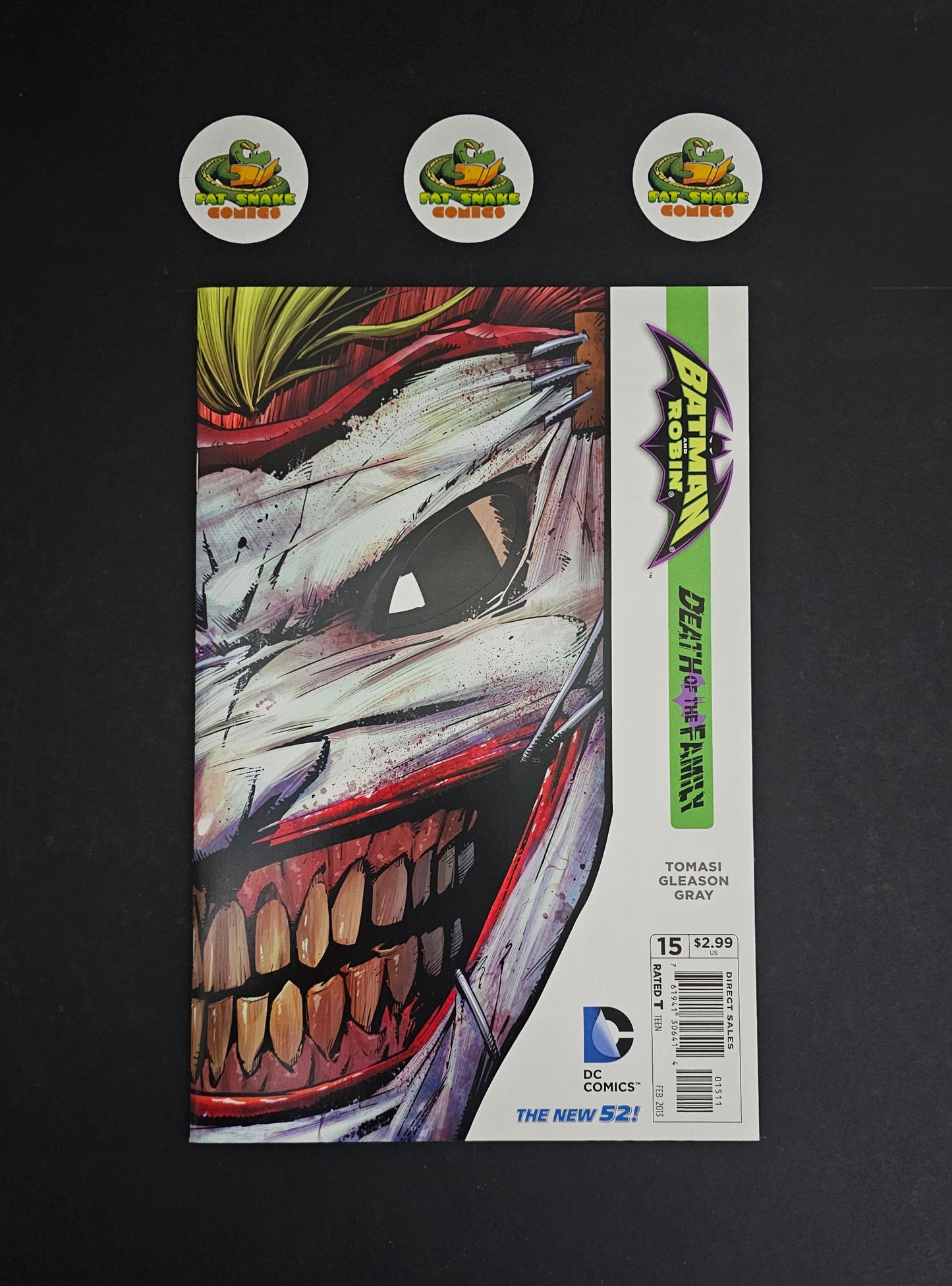 Batman & Robin (2013) #15: Joker Die Cut Variant