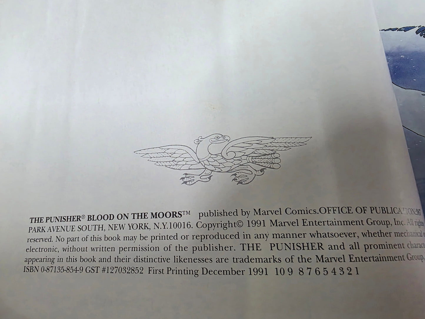 Punisher: Blood on the Moors (1991) Hardcover