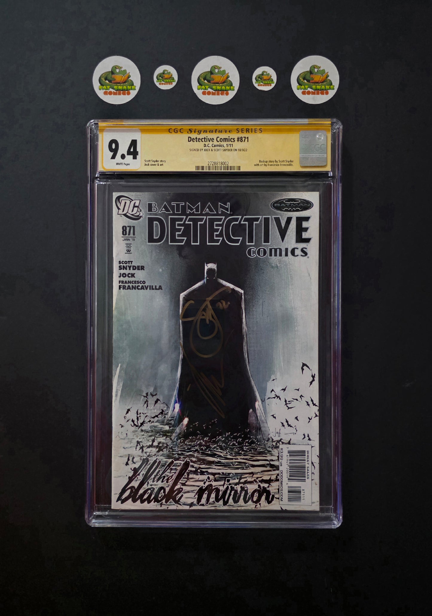 Detective Comics (2011) #871 CGC 9.4 WP SS x 2