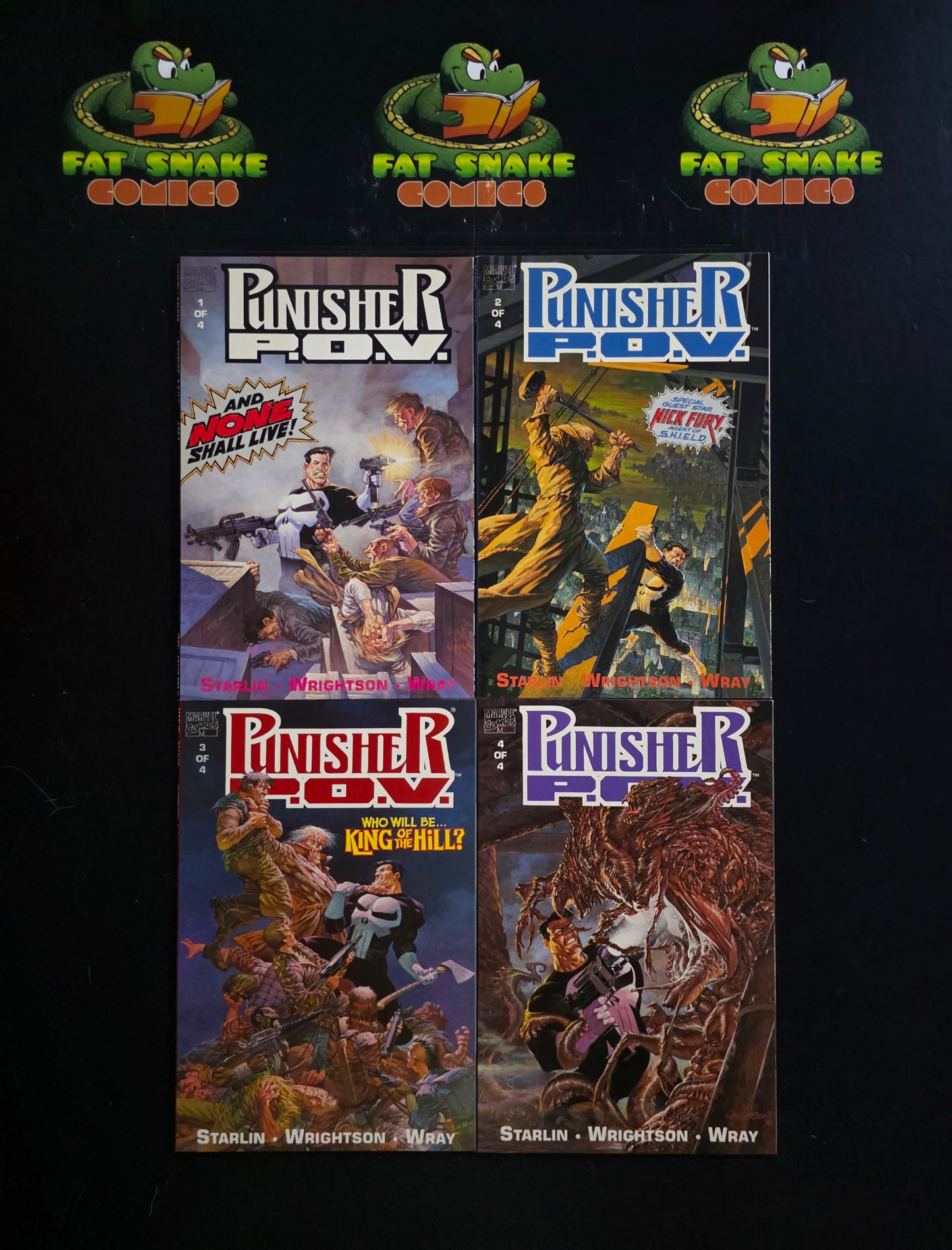 Punisher P.O.V. (1991) #1-#4 Rare High Grade Newsstand Edition