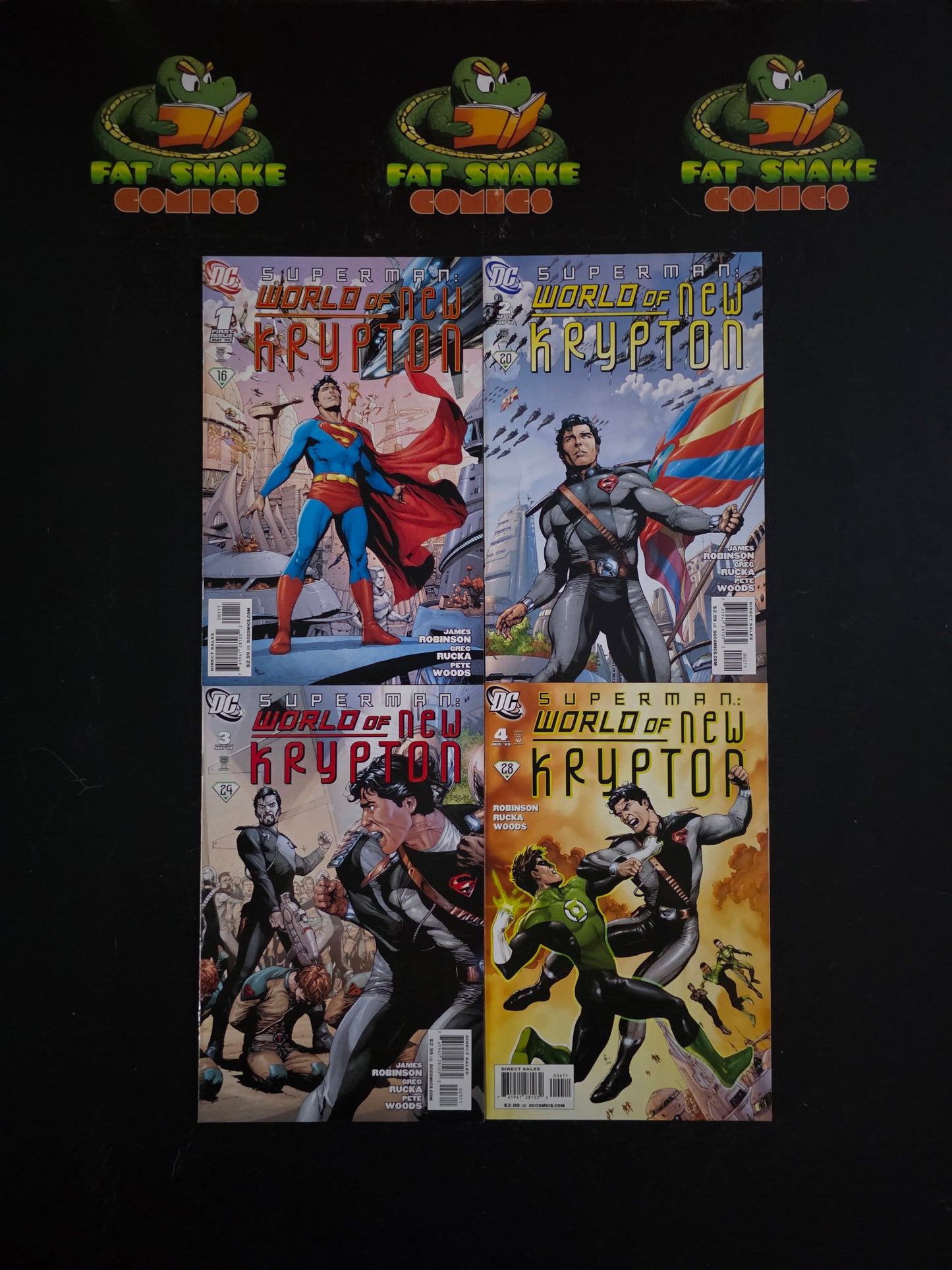 Superman: World of New Krypton (2010)  #1-#12 Complete High Grade Mini-Series