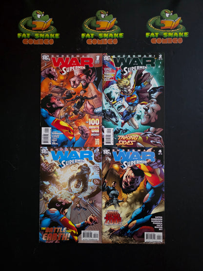 Superman: War of the Superman (2010) #0-#4 High Grade Complete Set