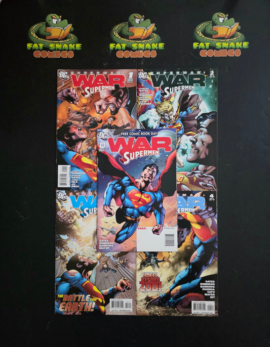 Superman: War of the Superman (2010) #0-#4 High Grade Complete Set