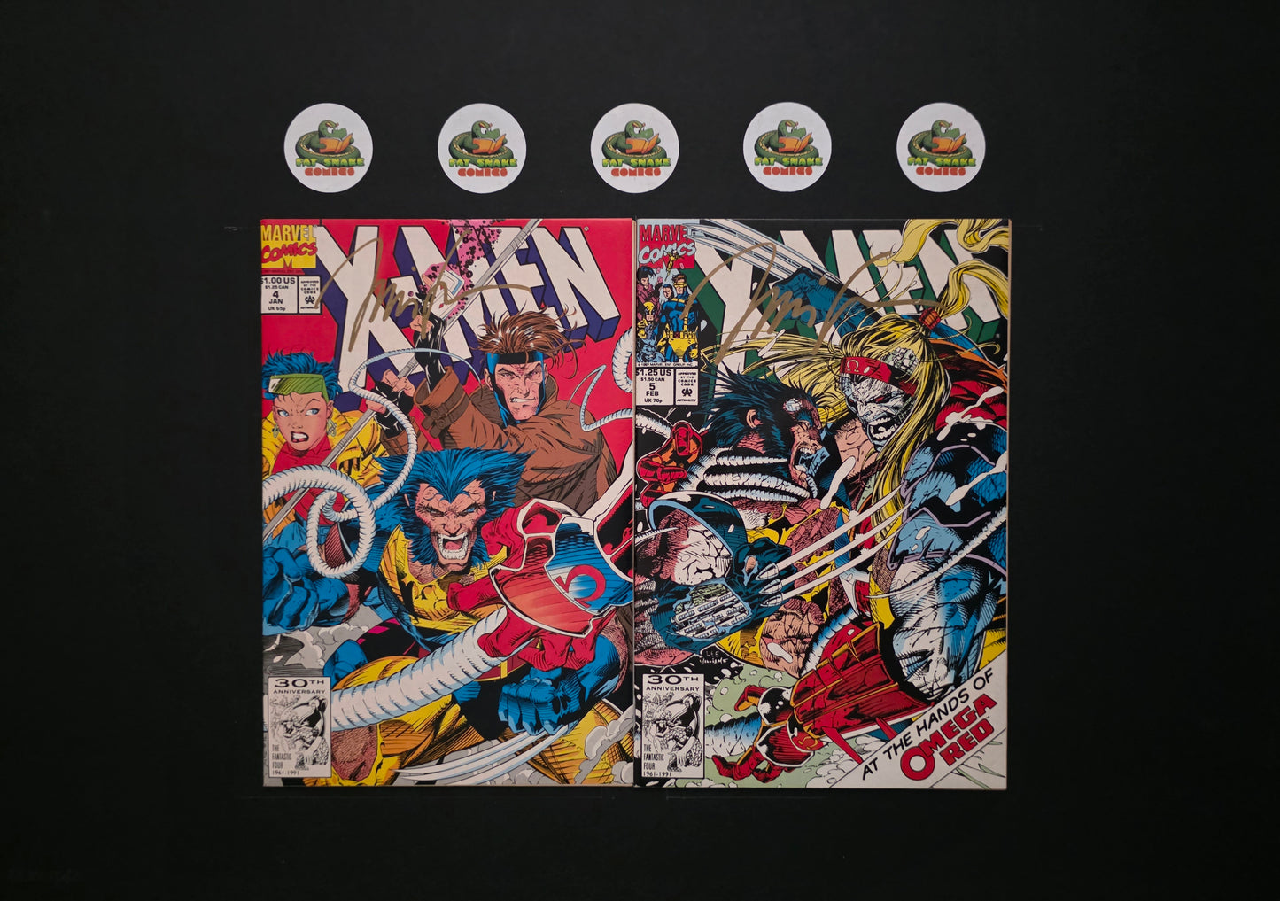 X-Men (1994) #4 & #5: 1st & 2nd Appearance of Omega Red & 1st Maverick
