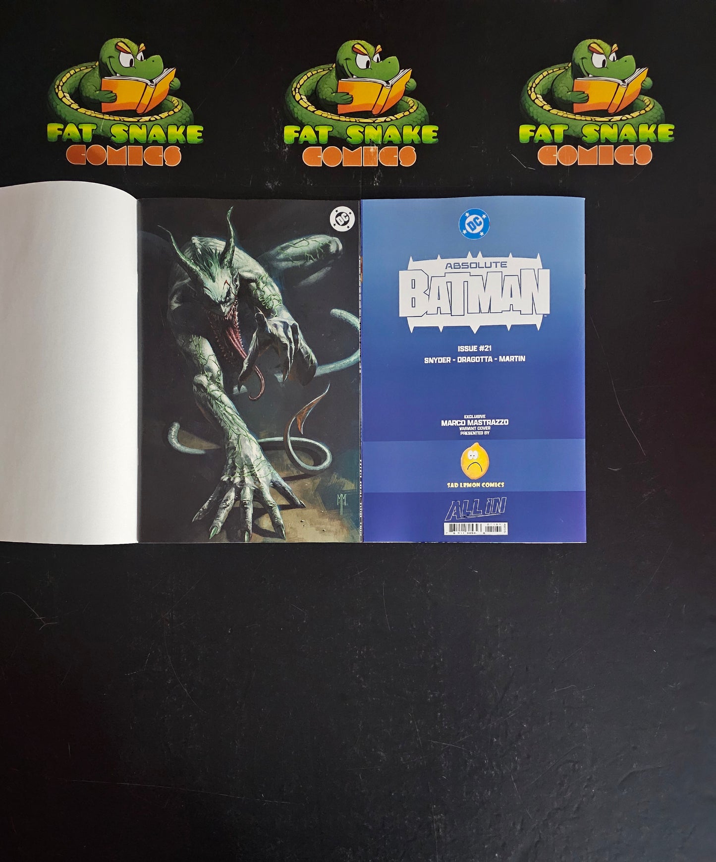 Absolute Batman (2026) #21 Marco Mastrazzo Trade / Virgin GITD set