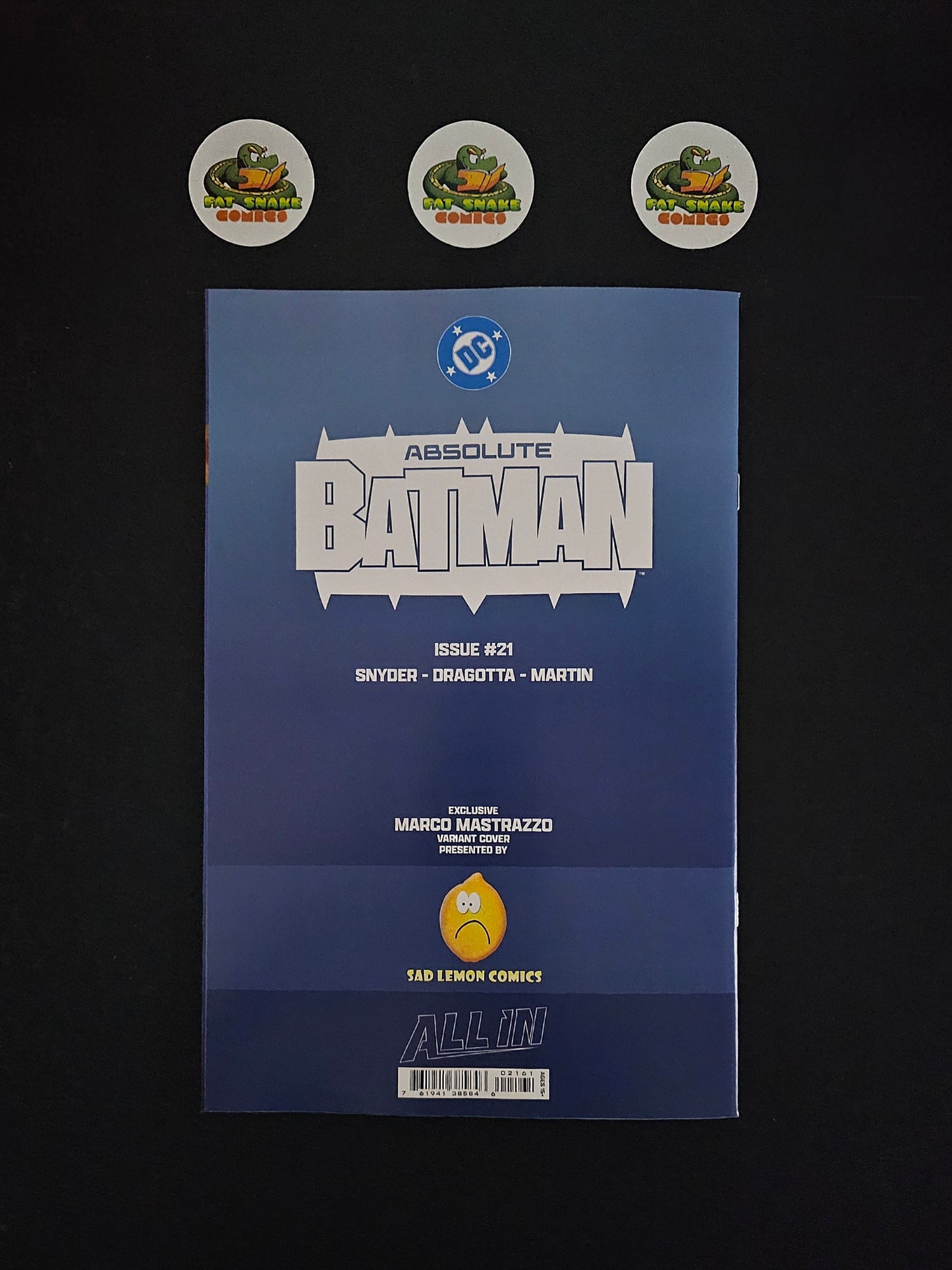 Absolute Batman (2026) #21 Marco Mastrazzo Trade / Virgin GITD set