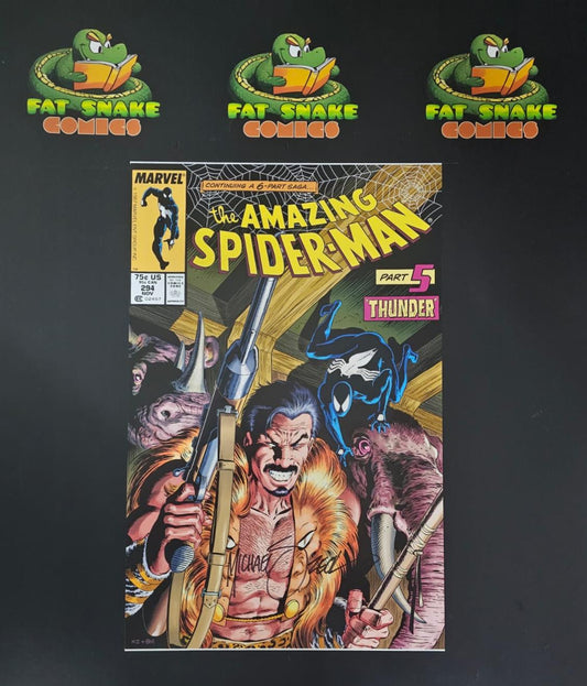 Amazing Spider-Man (1987) #294 "Kraven's Last Hunt" Signed Colored Art Print