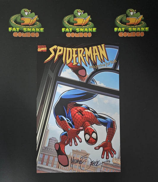 Mike Zeck's Spider-Man: Magazine for Kids Signed Colored Art Print