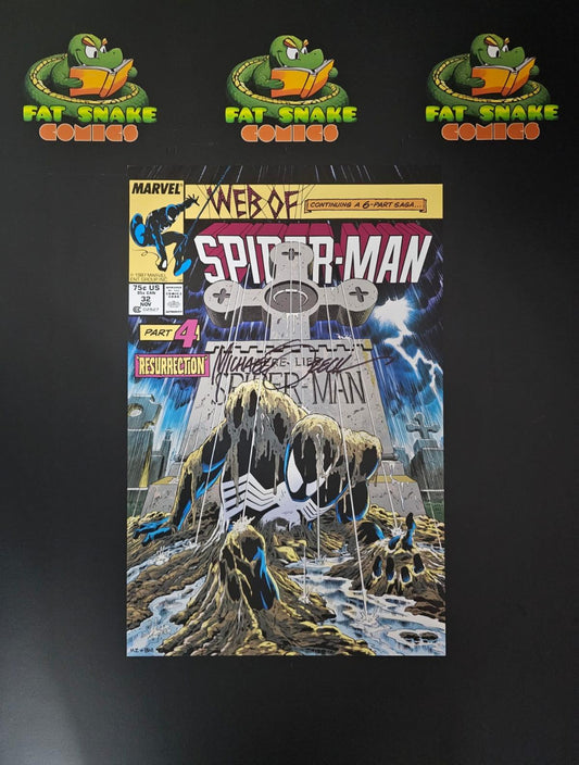 Web of Spider-Man (1987) #32 Signed Colored Art Print