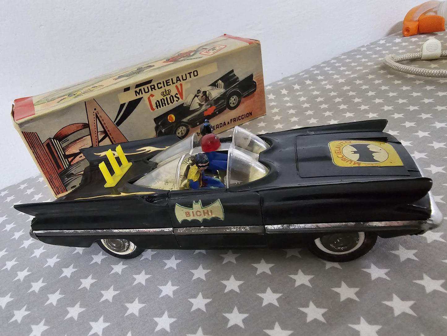 Batman Murcielauto Batmobiles with Display Card (Bichi, 1967)&nbsp;Argentina Exclusive Release.