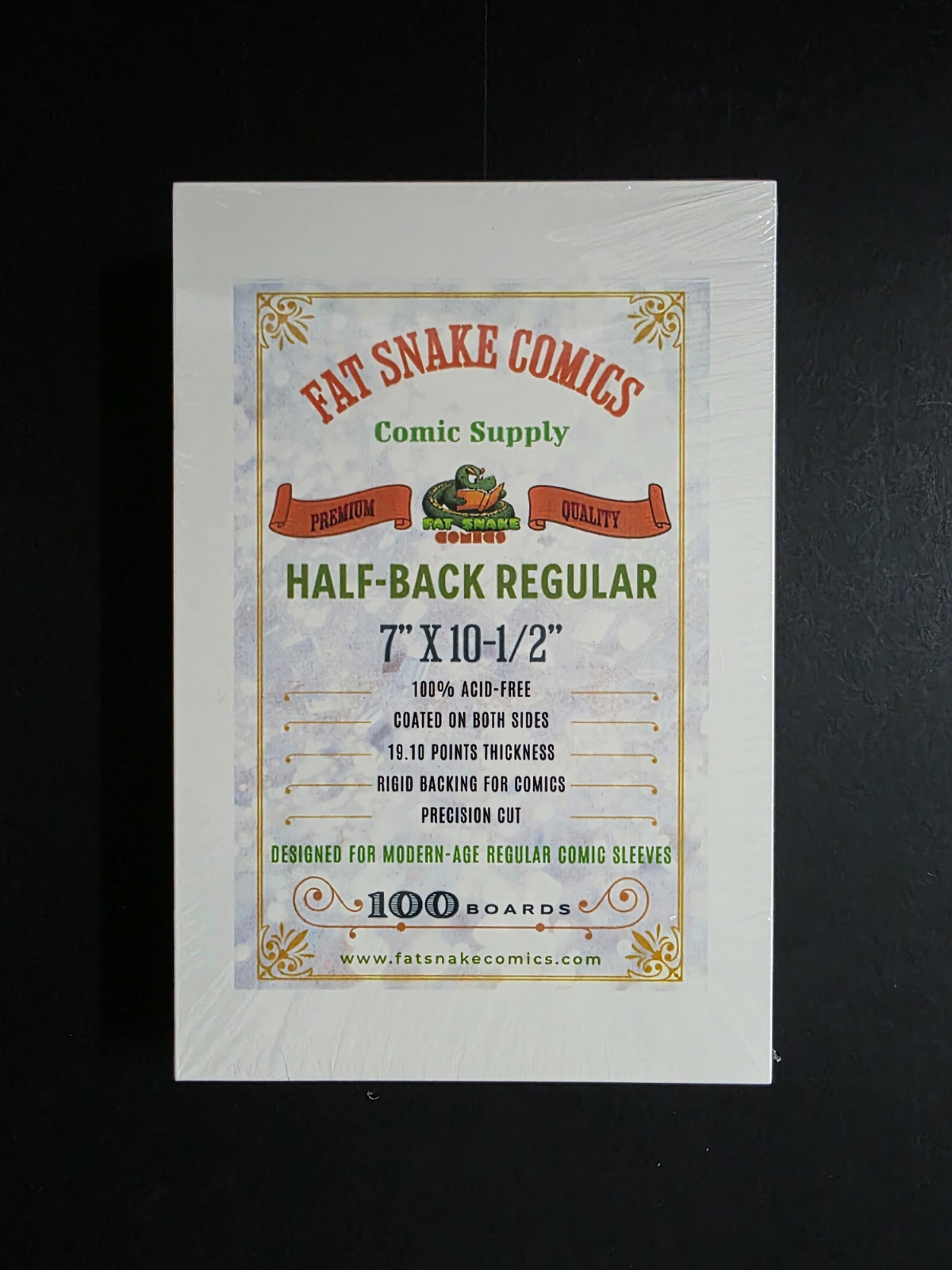 FSC Half-Back Regular 7" x 10-1/2" Acid-Free Backing Boards