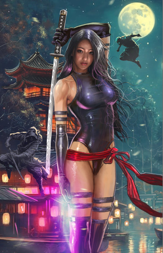 Rudy Ao's Sexy Psylocke Colored Art Print